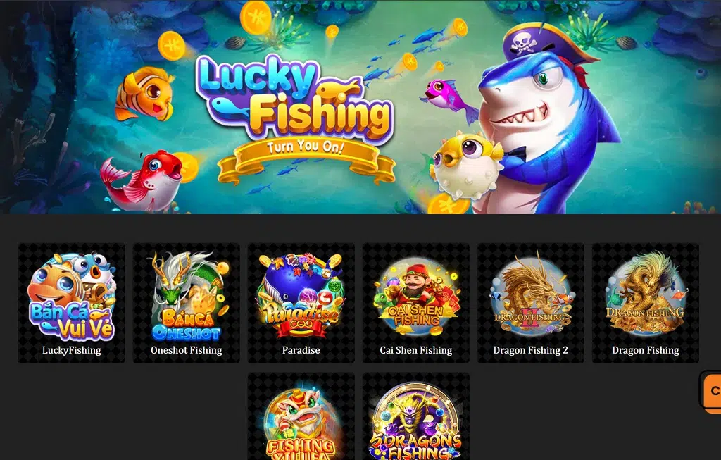 Giao diện các sản phẩm game cá cược tại AE888