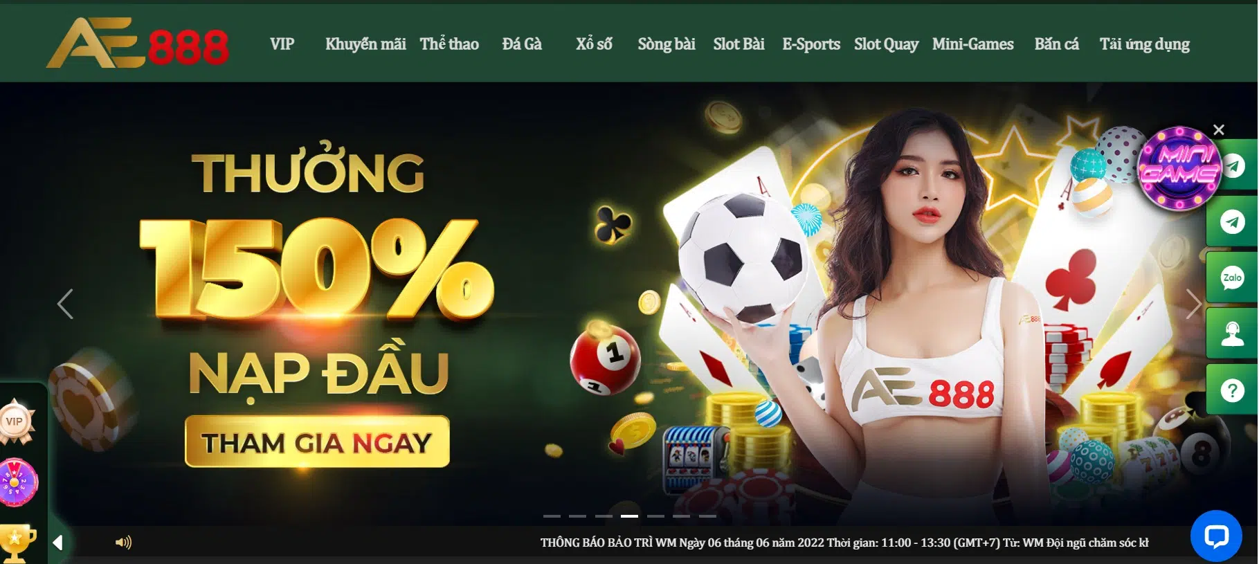 Giới Thiệu Tổng Quan Ae888: Nhà Cái Thể Thao, Casino, Slot Game