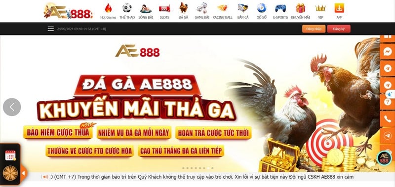 Đá Gà Ae888 - Đặt Cược Dễ Dàng, Nhận Thưởng Liền Tay